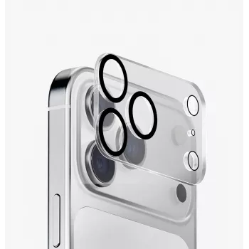 UNIQ Optix Clearshield Frameguard Kameraobjektiv-Schutzglas für iPhone 18 Pro Max, kristallklar, mit Applikator