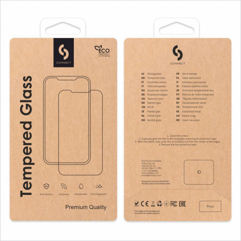Connect 2.5D Full Cover antistatisches Displayschutzglas für Apple iPhone 16 Pro