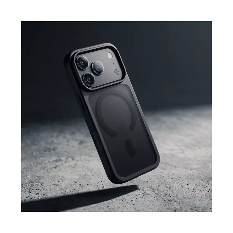 Crong Matte Magnetic MagSafe Hülle für iPhone 18 Pro / 17 Pro, Schwarz