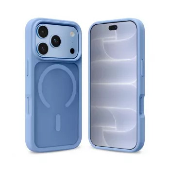 Crong Matte Magnetic MagSafe Case für iPhone 18 Pro / 17 Pro, Blau