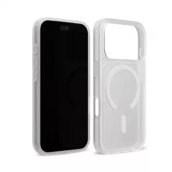 Crong Matte Magnetic MagSafe Hülle für iPhone 18 Pro / 17 Pro, Weiß
