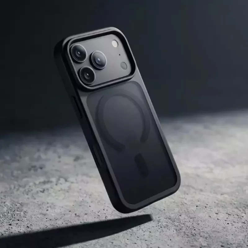 Crong Matte Magnetic MagSafe Hülle für iPhone 18 Pro Max / 17 Pro Max, Schwarz