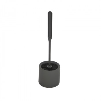 YORK Toilettenbürste mit Halterung MODERN schwarz
