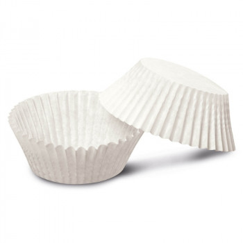 Guardini Easy Bake Bio Papier-Muffinförmchen, Ø 7 x 3 cm, weiß, 100 Stk.
