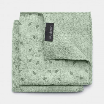 BRABANTIA Mikrofasertuch 2 Stk. 30x30cm, Jade Green