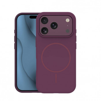 TFO Silicone Thin Mag Hülle für iPhone 17 Pro Max / iPhone 18 Pro Max 6.9 inch, Dunkelkirsche