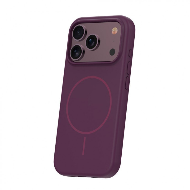 TFO Silicone Thin Mag Hülle für iPhone 17 Pro Max / iPhone 18 Pro Max 6.9 inch, Dunkelkirsche