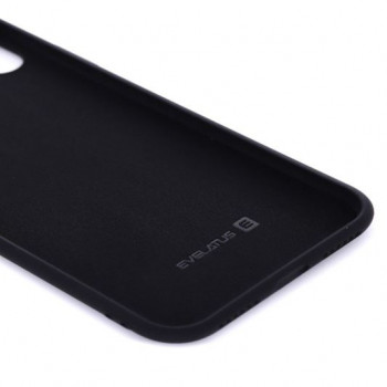 Evelatus Apple iPhone X/Xs Nano Silikon Hülle Soft Touch TPU Schwarz