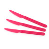 Giostyle Trippy Kunststoff-Tafelmesser, weiß, 3 Stk.