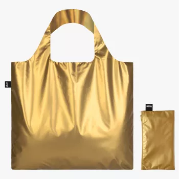 LOQI METALLIC Gold Handtasche