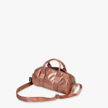 Wochenendtasche LOQI – Roségold (klein)
