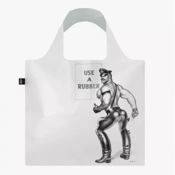LOQI Tom of Finland – Use a Rubber – transparente Tasche