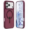 3mk Hardy Hazy MagCase für Apple iPhone 17 Pro / 18 Pro, burgunderrot