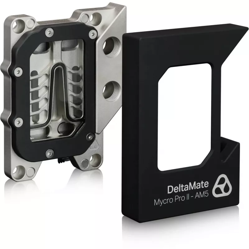 Thermal Grizzly DeltaMate MPII CPU-Wasserkühler, AM5, Schwarz/Silber