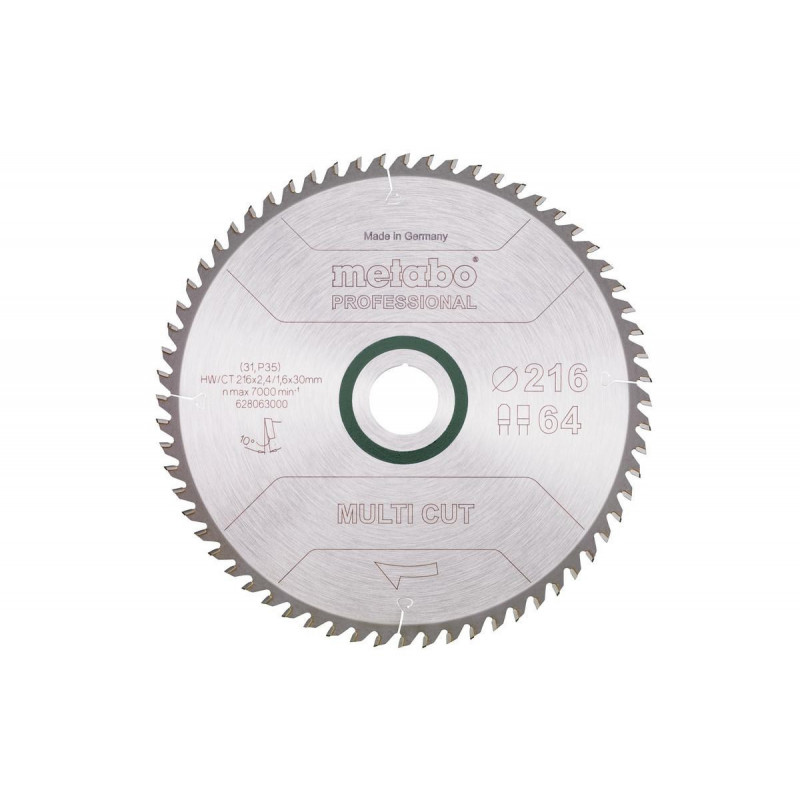 Metabo 628063000 Kreissägeblatt 21,6 cm 1 Stück