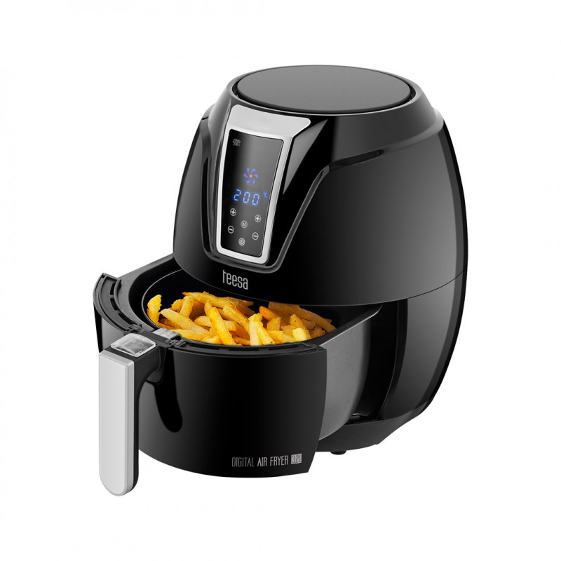 Teesa TSA8046 Heißluftfritteuse, 3,2 l, 1400 W, Schwarz