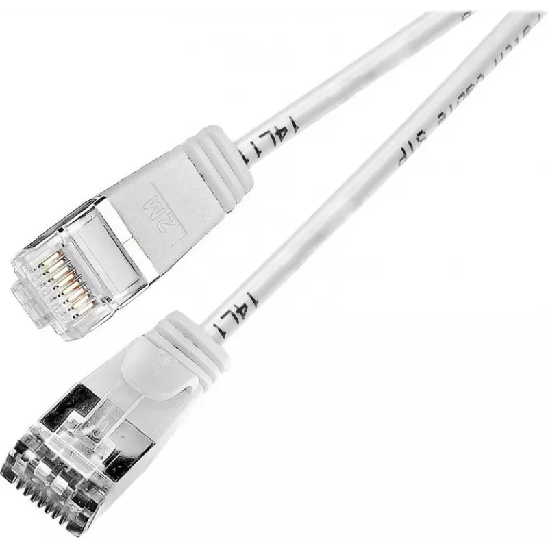 Wirewin Slim Cat6 U/FTP Patchkabel RJ45, 7,5 m, Weiß