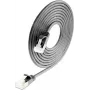 Wirewin SLIM Cat6a 10 Gigabit U/FTP Lightpatchkabel, rund, Ø 3,8 mm, 0,15 m, Schwarz