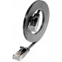 Wirewin Slim Cat6 U/UTP Patchkabel RJ45, 0,1 m, Schwarz