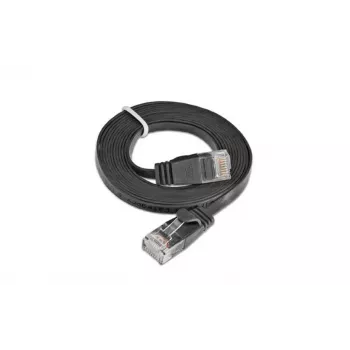 Wirewin Slim Cat6 U/UTP Patchkabel RJ45, 0,1 m, Schwarz
