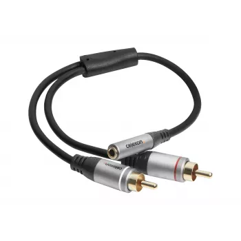 celexon Professional 2x Cinch auf Stereo-Klinke M/F Audioadapter
