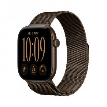 Apple Watch Series 12 GPS + Cellular 46mm Dark Bronze Aluminiumgehäuse mit Dark Bronze Milanese Loop - M/L