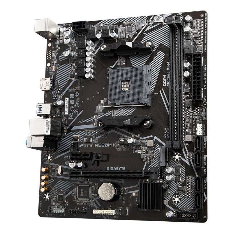 Gigabyte A520M K Mainboard, AMD A520, AM4, mATX