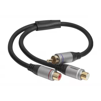 celexon Cinch auf 2x M/F Audioadapter, Professional Line