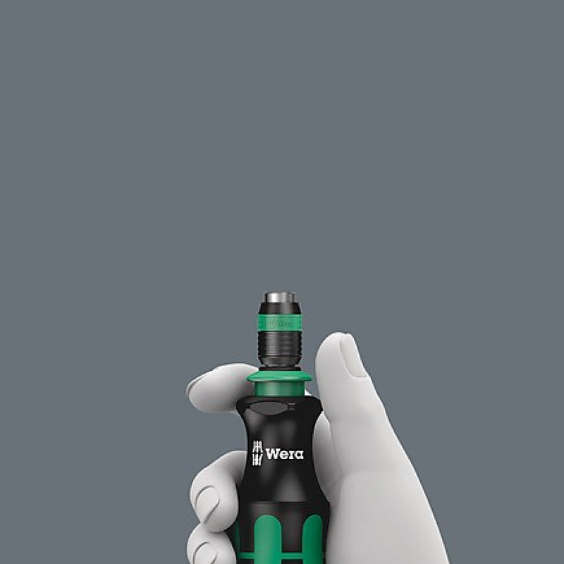 Wera Schraubendreher-Handgriff mit 1/4 inch-Magnet-Bithalter + 6 Bits