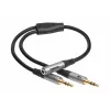 celexon Professional 2x Stereo-Klinken-Audioadapter, M/F