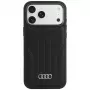 Audi Kunstleder MagSafe Hülle für iPhone 18 Pro Max / 17 Pro Max, Schwarz