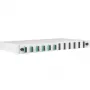 EFB Elektronik Spleißbox ausziehbar SC 50/125 µm OM3, 12 Pigtails, 6 Kupplungen