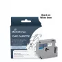 MediaRange Schriftbandkassette für Brother M-K221BZ, 9 mm x 8 m, schwarz auf weiß
