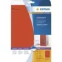 HERMA Special permanent haftende Aktenetiketten, mattes blickdichtes Papier, Rot, 38 x 297 mm, 100 Stk. (20 Blatt x 5)