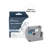 MEDIARANGE Schriftbandkassette kompatibel mit Brother M-K231BZ, 12 mm x 8 m, Schwarz/Weiß