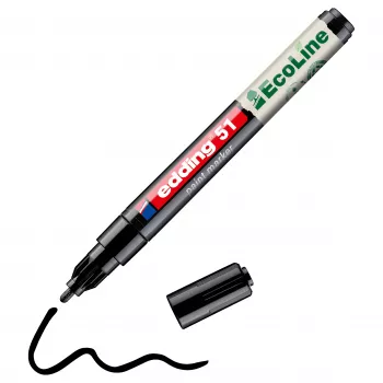 Edding 51 EcoLine 4-51-001 Lackmarker schwarz 1 mm, 2 mm