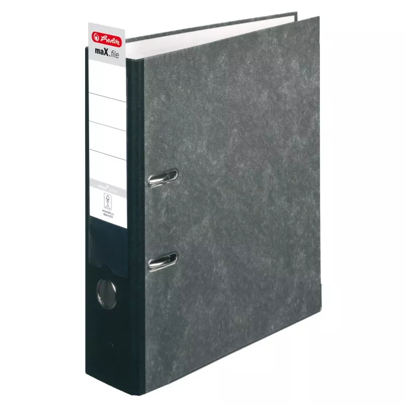 Herlitz Ordner maX.file nature pock A4, 8 cm, Wolkenmarmorbezug