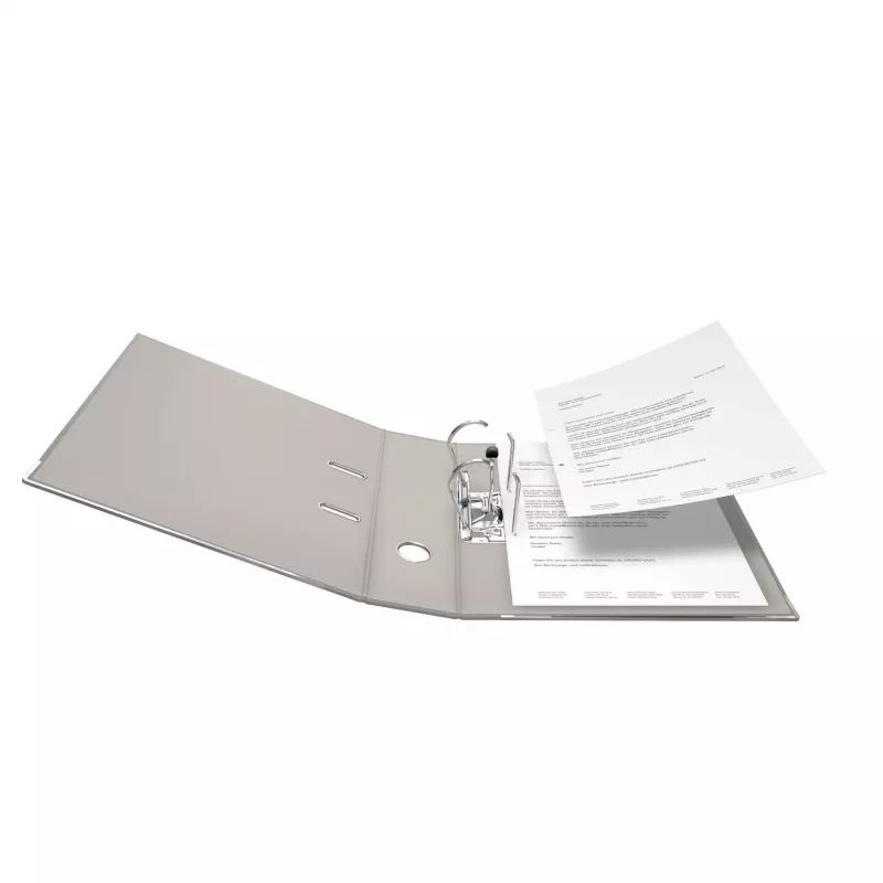 FALKEN Color Ordner DIN A4, 8 cm, Kunststoff, grau