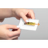 Durable CLICK FOLD Namensschild mit Magnet 40 x 75 mm, transparent, 10 Stück