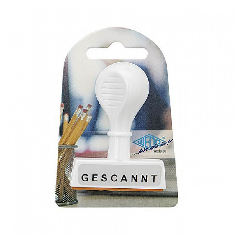 WEDO Textstempel „Gescannt“ (19333)