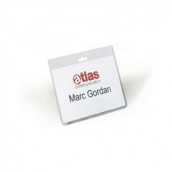 DURABLE Namensschilder transparent 9 cm x 6 cm