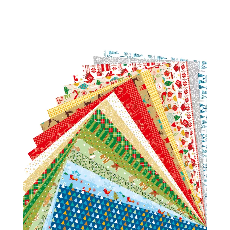 folia Motivblock Weihnachten, 270 g/m², farbsortiert