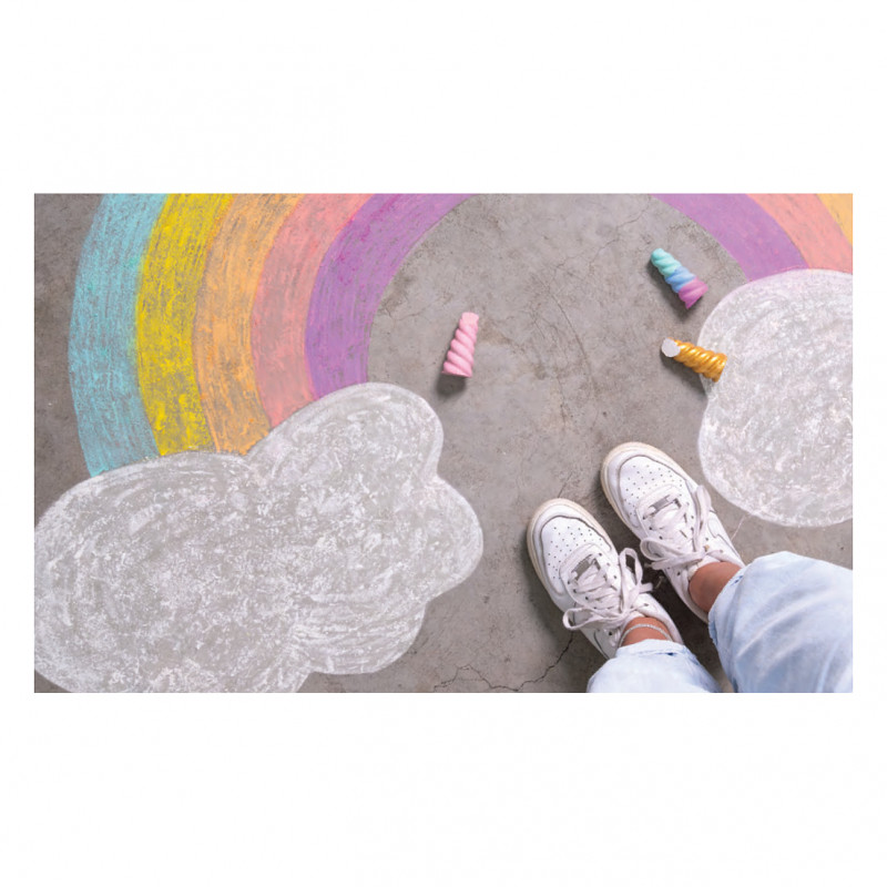 folia Unicorn Straßenmalkreide Farbe sortiert