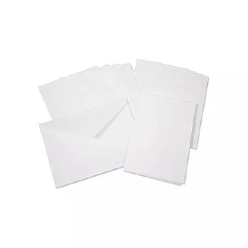 folia Faltkarten, 5 Karten, weiß