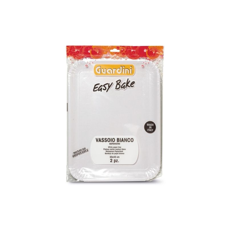 Guardini Easy Bake Backpapier-Servierplatten, weiß, 23 x 31 cm, 3er-Set