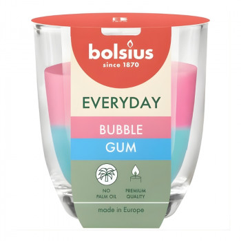 Bolsius Everyday Duftkerze im Glas Ø70 x 80 mm, Bubble Gum