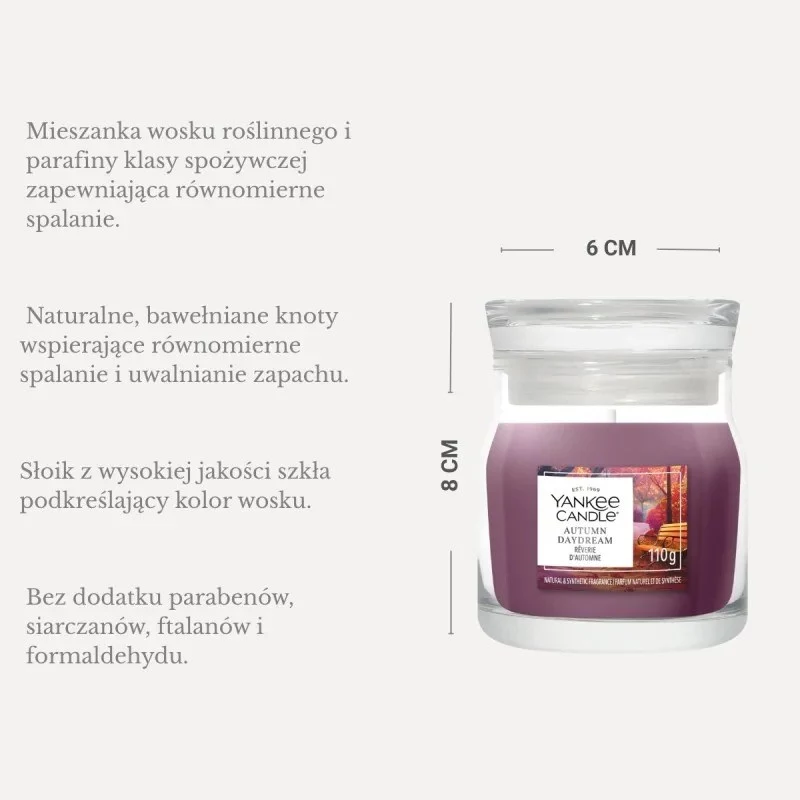 Yankee Candle Autumn Daydream Kerze, klein