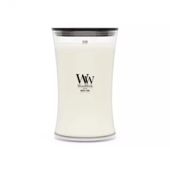WoodWick White Teak Kerze, groß, 610 g