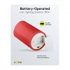 Goobay LED-Wachskerzen, 10 cm, rot