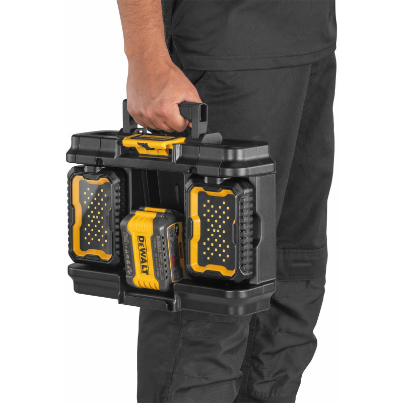 DeWALT DWST08061-1 ToughSystem 2.0 Werkzeugkoffer mit Beleuchtung, 14 l, Schwarz/Gelb